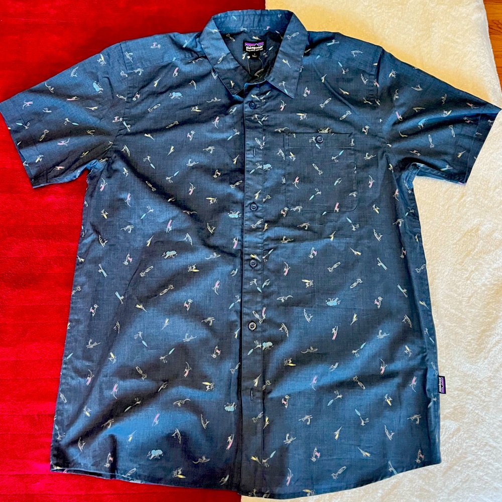 Ptagonia Men’s collared short-sleeve shirt size L